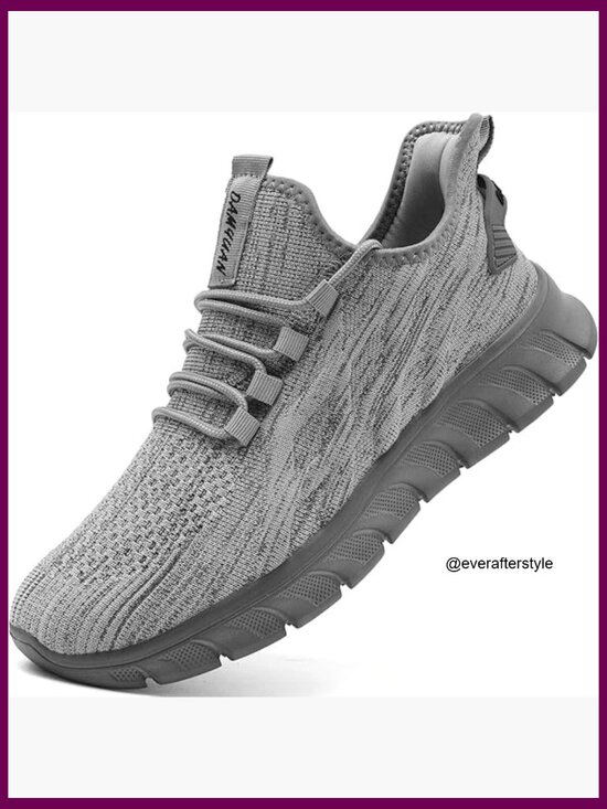 Mesh and EVA Slip-On Athletic Shoes Lightweight Breathable Walking Sneakers main image 5